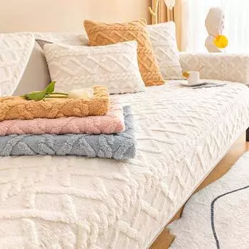 Зимний угловой чехол для дивана, чехол для подушки, плюшевый чехол для дивана, чехол для дивана, съемный коврик для собаки, детский коврик, подушка для дивана, одеяло 70x70cm 1pcs