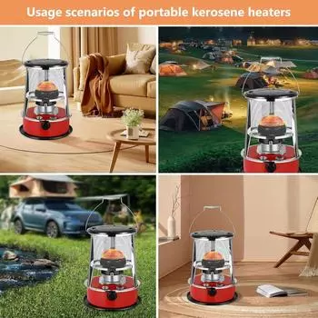Зимний уличный керосиновый обогреватель 2 в 1 портативный керосиновый обогреватель 4,5 л керосиновый обогреватель для кемпинга рыбалки приготовления пищи