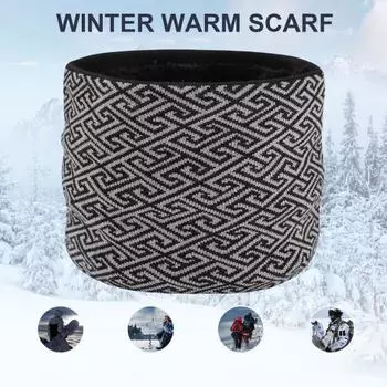 Зимний утеплитель для шеи для женщин и мужчин, утолщенный флисовый подкладочный шарф, толстый ветрозащитный горнолыжный шарф для катания на лыжах и сноуборде красный