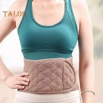 Зимний утеплитель для талии, регулируемый, 3 слоя, толстый, для холодной погоды, для мужчин и женщин, термоплюшевый пояс для поддержки поясницы, пояс для защиты живота L темно-серого