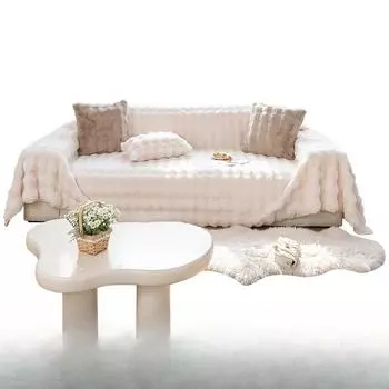 Зимний утолщенный бархатный чехол для дивана с кроликом, тканевое одеяло, полное покрытие, полотенце, чехол для дивана, осенне-зимнее универсальное универсальное одеяло на подушку сиденья 180*90