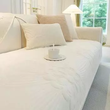 Зимний утолщенный чехол для дивана с цветочным принтом, стеганый французский ретро, короткий плюшевый диван, подушка, спинка, полотенце, чехлы для дивана, полотенце для гостиной 70x70cm 1pcs