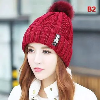 Зимний вязаный шарф, шапка, комплект, толстые теплые шапки-бини, шапки для женщин, для езды на велосипеде, катания на лыжах, шапки, шарф as the picture