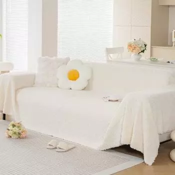 Зимний высококачественный трехмерный розовый плюшевый чехол для дивана, полотенце для дивана, новый осенне-зимний комплект «все включено» 180*130cm