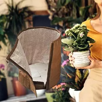 Зимний защитный чехол для вентиляции растений Зимний чехол для растений в горшках Зимний чехол для растений в горшках с завязкой, защищающий от замерзания, для улицы