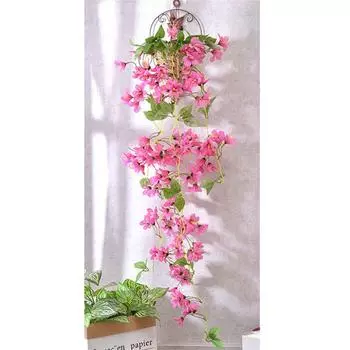 Зимний жасмин Искусственные Поддельные Подвесные Шелковые Цветы Лиана Растение Домашний Садовый Декор