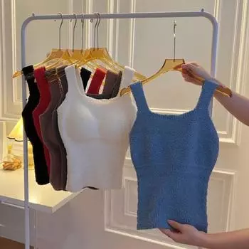 Зимний женский терможилет с нагрудными накладками, бесшовная немецкая бархатная подкладка, быстрая температура бежевый