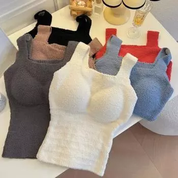 Зимний женский терможилет с нагрудными накладками, бесшовная немецкая бархатная подкладка, быстрая фиксация температуры, согревающий, облегающий, эластичный, без рукавов, внутренняя одежда кофейный