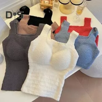 Зимний женский терможилет с нагрудными накладками, бесшовная немецкая бархатная подкладка, быстрая фиксация температуры, согревающий, облегающий, эластичный, без рукавов, внутренняя одежда синий