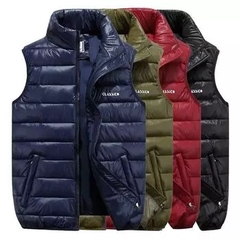 Зимний жилет, женский жилет, куртка больших размеров 4XL, 5XL, 6XL, терможилет для женщин, повседневный свободный теплый жилет без рукавов M армия зеленый