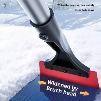 Зимняя аварийная лопата для снега, выдвижная стеклянная лопата для снега с острым краем, пенопластовая ручка для автомобиля, скребок для льда для грузовика на Рождество
