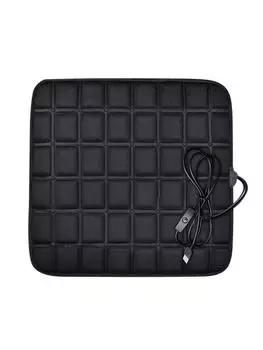 Зимняя автомобильная подушка с подогревом, сиденье 5 В, USB, электрическая тканевая подушка с подогревом, подушка для сиденья водителя автомобиля, бытовая подушка United States