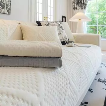 Зимняя бархатная диванная подушка, новая легкая кремовая ветрозащитная ткань, кожаная диванная подушка 70*70