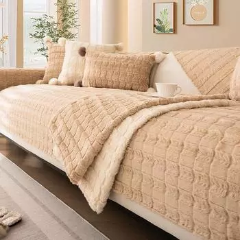 Зимняя бархатная диванная подушка, утолщенная Нескользящая диванная подушка для гостиной, роскошный диван, подлокотник, спинка, пылезащитная декоративная наволочка 70x70