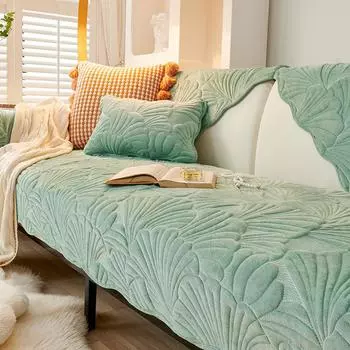 Зимняя бархатная подушка для дивана в Нидерландах, зимняя утолщенная нескользящая подушка, простой современный чехол для дивана, короткий плюшевый чехол, полотенце 70*70cm