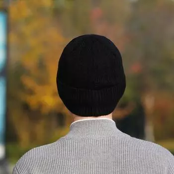 Зимняя бархатная вязаная шапка мужская утолщенная теплая шапка универсальная маленькая холодная шапка вязаная шерстяная шапка с надписью Adjustable красный