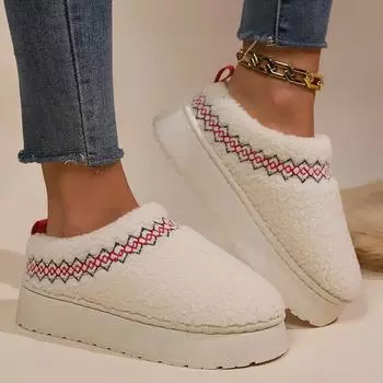 Зимняя цветовая гамма, простая и удобная повседневная женская обувь, новые теплые короткие сапоги из бархата с толстой подошвой и увеличенной высотой 36