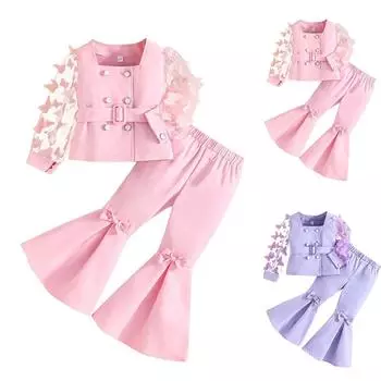 Зимняя детская клетчатая юбка Детская юбка-трапеция для малышей 3Y светло-фиолетовый