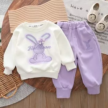 Зимняя детская клетчатая юбка Детская юбка-трапеция для малышей 100 фиолетовый