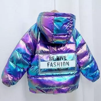 Зимняя детская одежда. Детское хлопковое пальто. Пуховик на хлопковой подкладке. Легкое хлопковое пальто. Куртка. 140cm светло-желтого