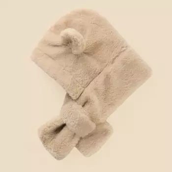 Зимняя детская шапка, шарф, цельные детские шапки из искусственного меха, теплая шапка с ушками для мальчиков и девочек, ветрозащитные шапочки, детские вещи