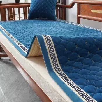 Зимняя диванная подушка Four Seasons, универсальная мебельная подушка из палисандра, нескользящий чехол, плюшевая утолщенная подушка из цельного дерева, кровать Arhat 50*50cm