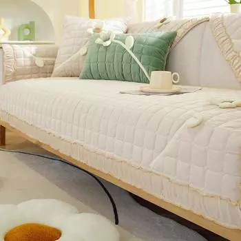 Зимняя диванная подушка из голландского бархата, противоскользящая подушка для сиденья, универсальный чехол «все включено», тканевое полотенце, новая всесезонная универсальная модель 70*70cm