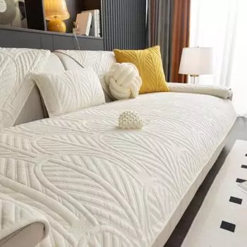 Зимняя диванная подушка из молочного волокна, универсальные кожаные нескользящие подушки на четыре сезона, эксклюзивный тканевый чехол 70X70