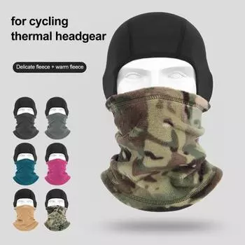 Зимняя флисовая Балаклава, теплая лыжная подушка для лица для мужчин и женщин, шейный платок для холодной погоды, головной убор для сноуборда, мотоцикла, велоспорта