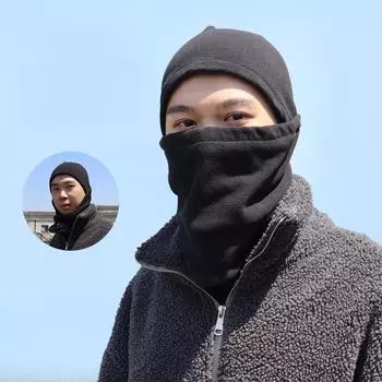 «Зимняя флисовая балаклава, защищающая от холода»: Многофункциональный теплый шарф и маска для езды на велосипеде L