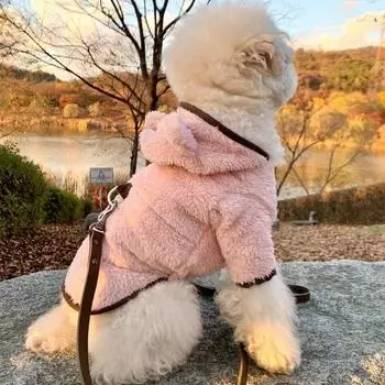 Зимняя флисовая шлейка Montberua Bear с подкладкой для одежды, розовая