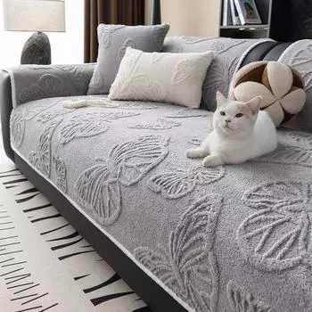 Зимняя гостиная нескользящая бабочка жаккард диван подушка чехол для дивана чехол Funda диван коврики cojines 70X70cm 1pc