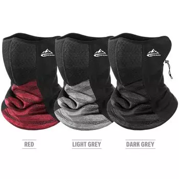 Зимняя грелка для шеи с 1 шт. активным угольным фильтром для мужчин и женщин ветрозащитная Балаклава для лица теплая темно-серого