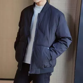 Зимняя хлопковая куртка, мужская спортивная повседневная короткая бейсбольная куртка с воротником-стойкой и плюшевой теплой хлопковой курткой 8XL