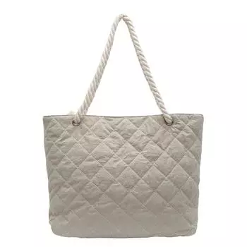 Зимняя хлопковая сумка для одежды для женщин 2024 года, новая большая вместительная ромбовидная холщовая сумка, простая сумка через плечо для отдыха и поездок на работу зелёный