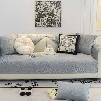 Зимняя хрустальная бархатная диванная подушка, новая легкая французская кремовая подушка в стиле тканевая кожаная диванная подушка 70*70