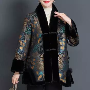 Зимняя искусственная шуба для женщин, верхняя одежда больших размеров с капюшоном, элегантная толстая теплая меховая куртка для женщин среднего возраста XL