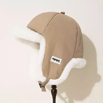 Зимняя кепка Lei Feng, мужская, с пятиконечной звездой, локомотивная, женская, теплая, для езды на электромобиле, ветрозащитная, для защиты ушей от ветра One Size серый