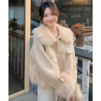 Зимняя короткая куртка для женщин, утолщенная и сшитая, молодое теплое пальто M