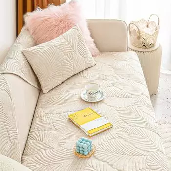Зимняя короткая плюшевая подушка для дивана, зимний утолщенный нескользящий кожаный диван, полное покрытие, ткань для полотенец, осень и зима 70*70