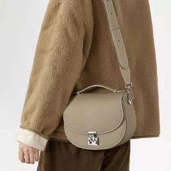 Зимняя кожаная женская сумка, кожаная сумка в стиле минимализма, сумка через плечо Niche Design