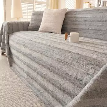 Зимняя кроличья шерсть для кемпинга, пикника, дивана, чехлы для диванов, коврики, пледы 180x130