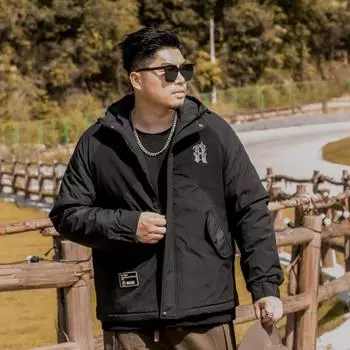 Зимняя куртка больших размеров с капюшоном, мужская классическая куртка, рабочая одежда, повседневная утолщенная стеганая куртка 4XL-10XL 10XL хаки