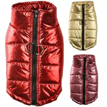 Зимняя куртка для собак для маленьких средних собак, кошек, ветрозащитная водонепроницаемая светоотражающая одежда, жилет для собак, одежда для щенков, французский бульдог S