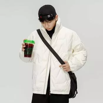 Зимняя куртка Fat Plus Plus Plus размера Casual Men s Down, Зимняя толстая куртка Plus Velvet Men s Down L белый