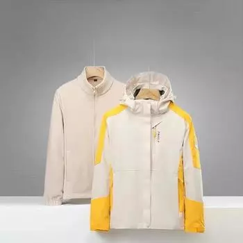 Зимняя куртка Hardshell для мужчин и женщин в одном цвете, 3-в-1, съемная утолщенная внутренняя подкладка из золотистого соболя, ветрозащитная, водонепроницаемая, теплая, для улицы M