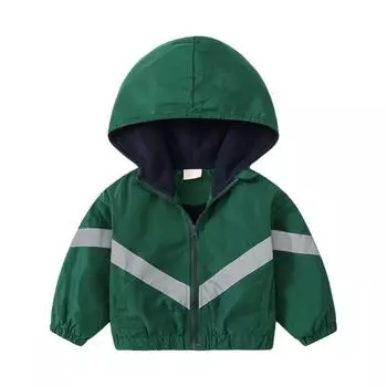 Зимняя куртка на молнии для маленьких мальчиков и девочек, Тренч с капюшоном, пальто с флисовой подкладкой, детская лоскутная повседневная верхняя одежда, От 1 до 7 лет 120