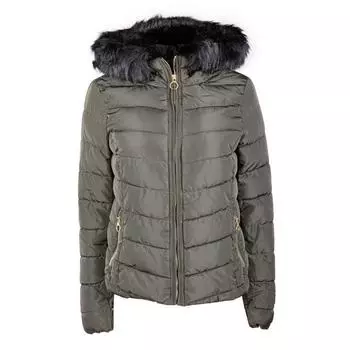 Зимняя куртка ONLNEWELLAN СТЁГАНАЯ КУРТКА С КАПЮШОНОМ Rosin ТОЛЬКО для женщин XL хаки