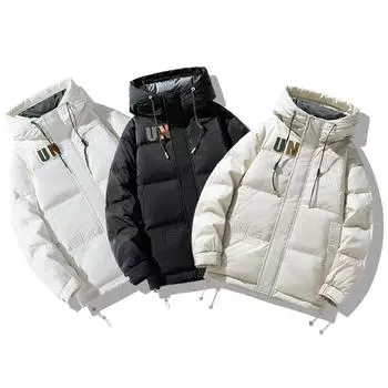 Зимняя куртка-пуховик для мужчин, новая утолщенная подростковая зимняя куртка-пуховик M