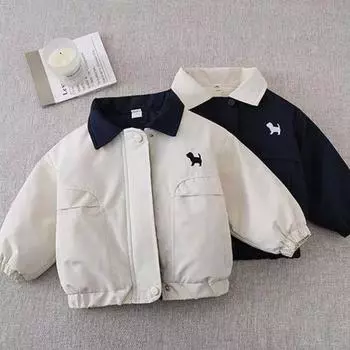 Зимняя куртка-пуховик для подростков, утепленная, ветрозащитная, с буквенным принтом, для детей, пальто для мальчиков 90 белый